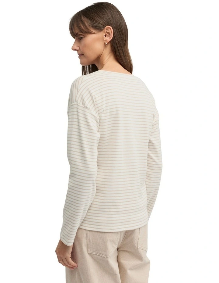 Division Tee in Cream image 2