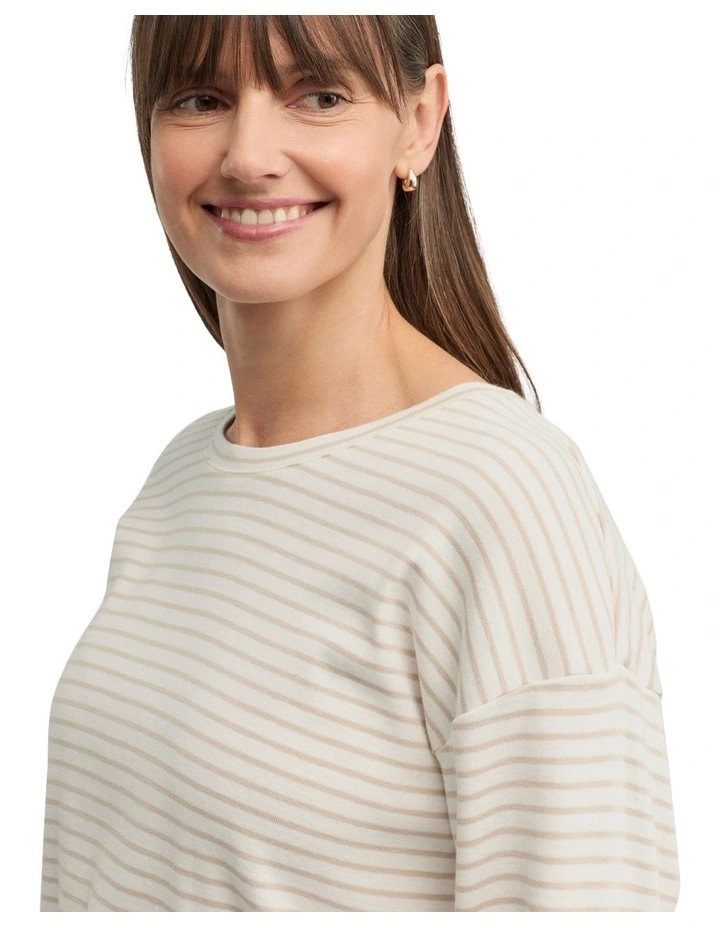 Division Tee in Cream image 3