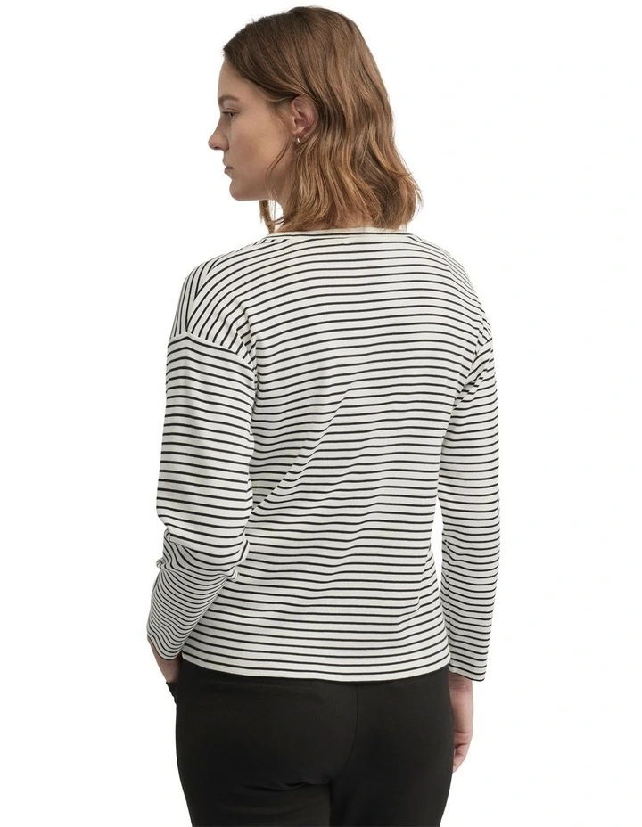 Division Tee in Cream image 2