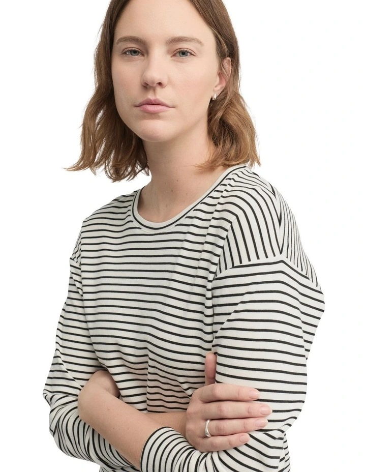 Division Tee in Cream image 4