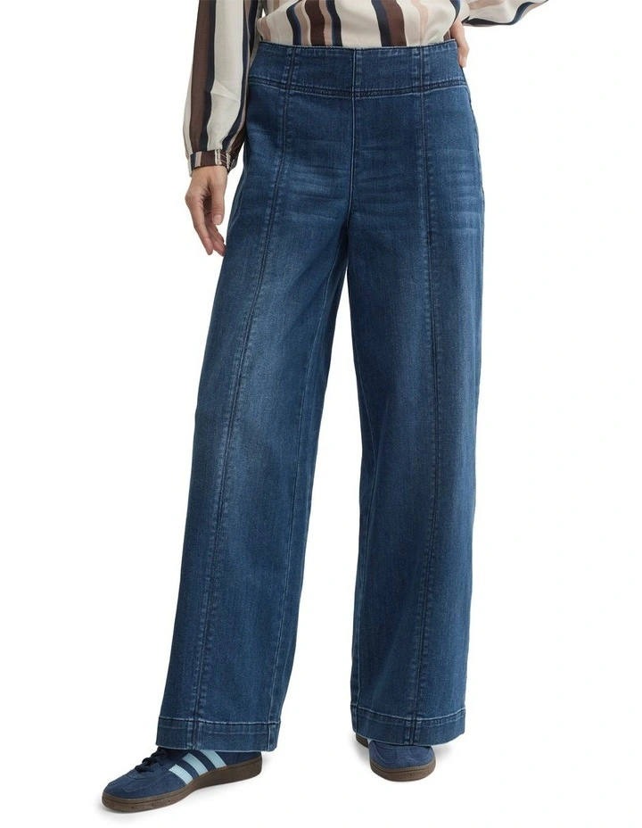 Oregon Wide Leg Jean in Blue image 1