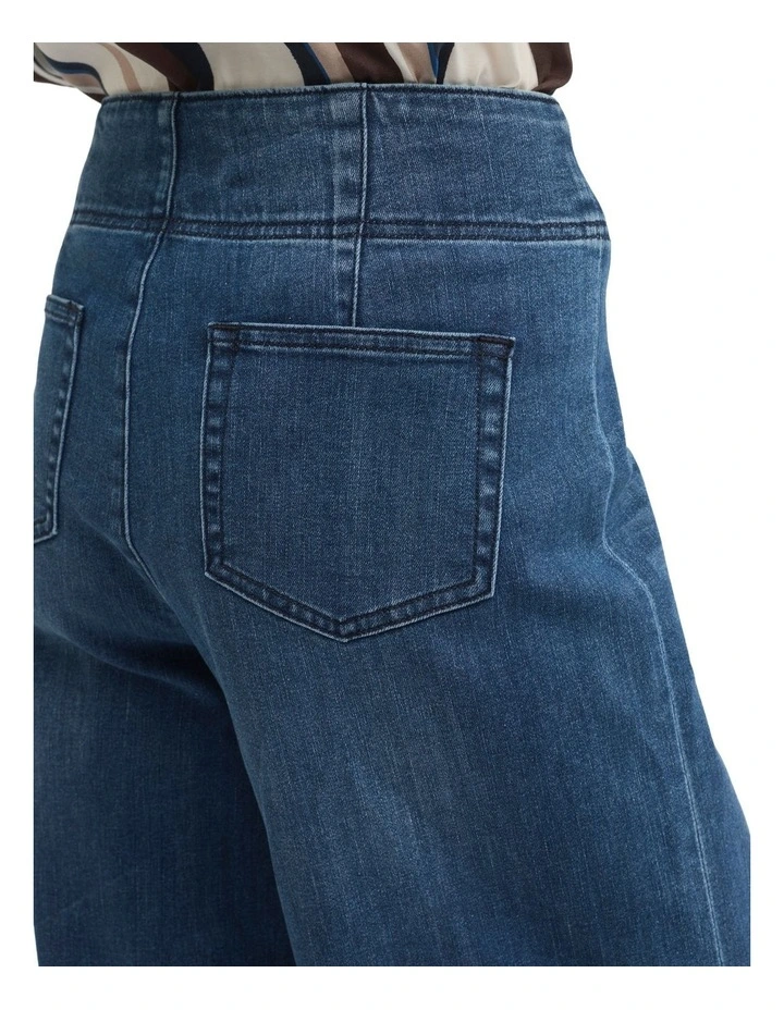 Oregon Wide Leg Jean in Blue image 4