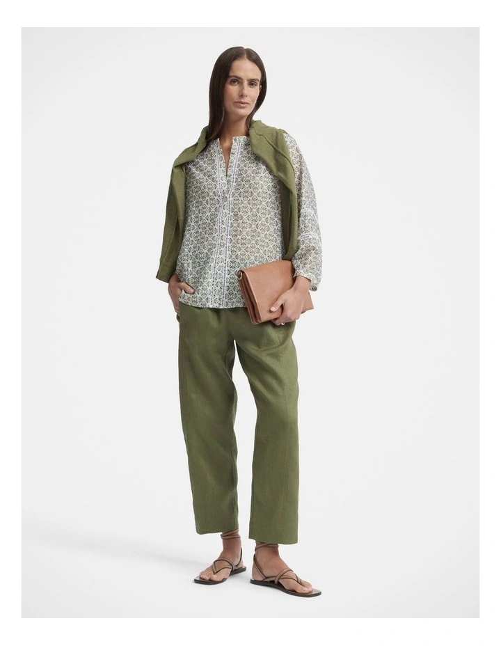 Tirari Slim Leg Linen Pant image 4
