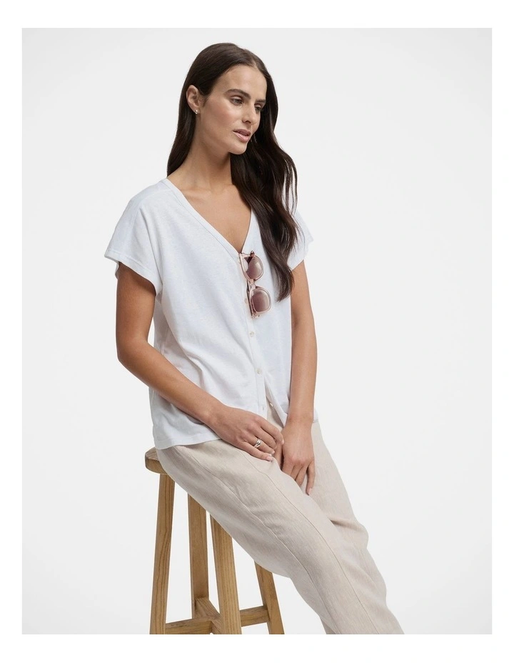 Tirari Slim Pant in Pebble image 4