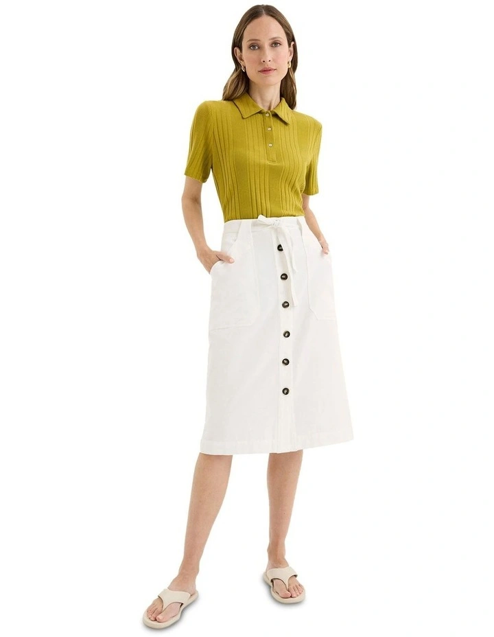 Panna Skirt in White image 5