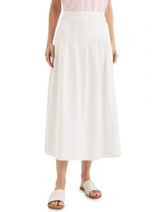 Petal Skirt in White