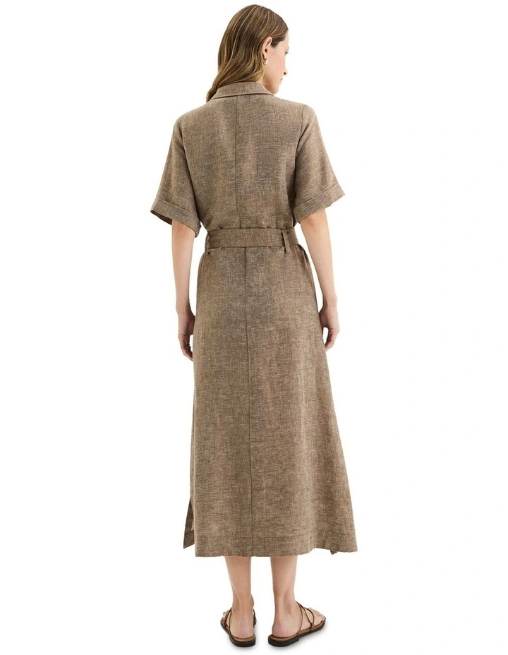 Spina Dress in Brown image 2