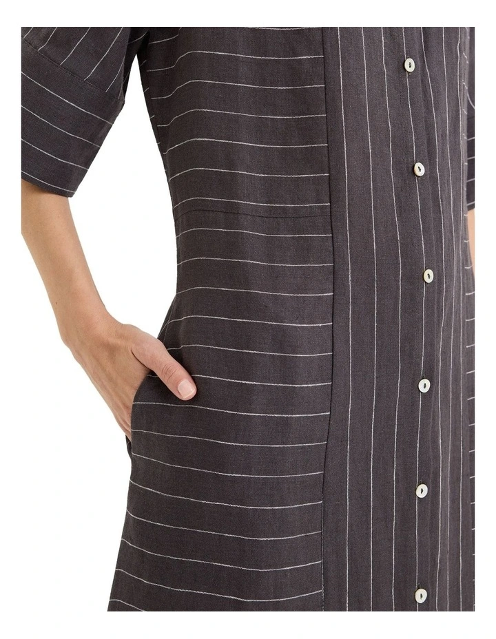 Phoenix Dress in Alloy/White image 4