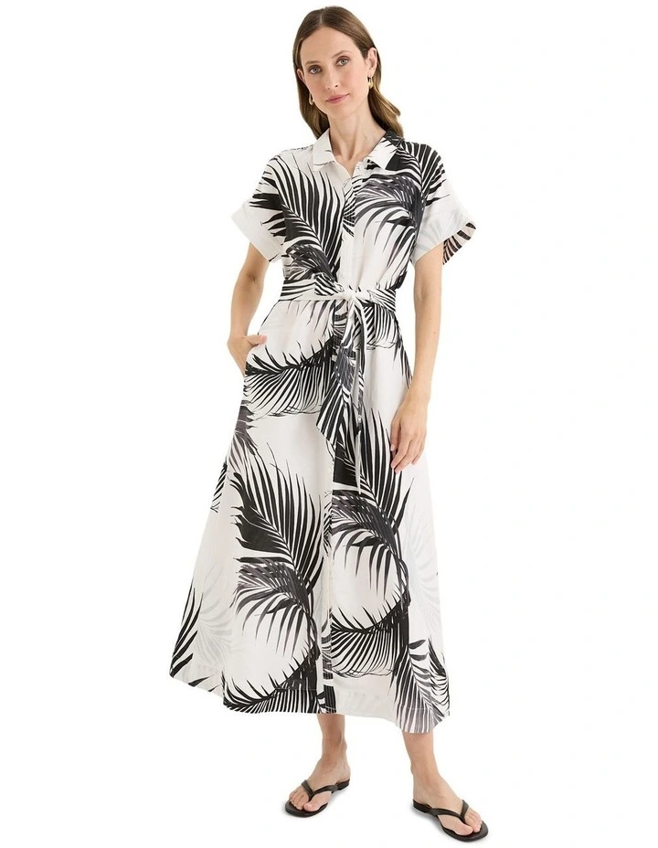 Frond Dress in White image 1
