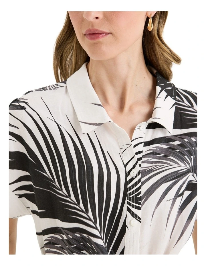 Frond Dress in White image 5