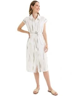 Deltas Dress in White