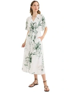 Lotus Dress in White