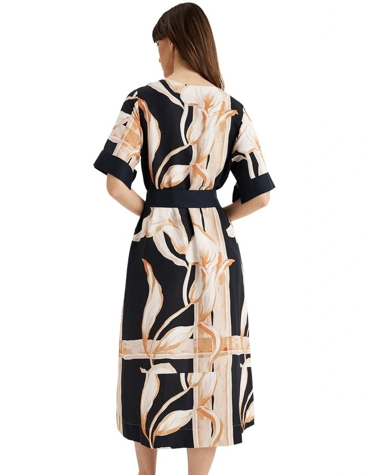 Palma Dress in Navy Print image 2