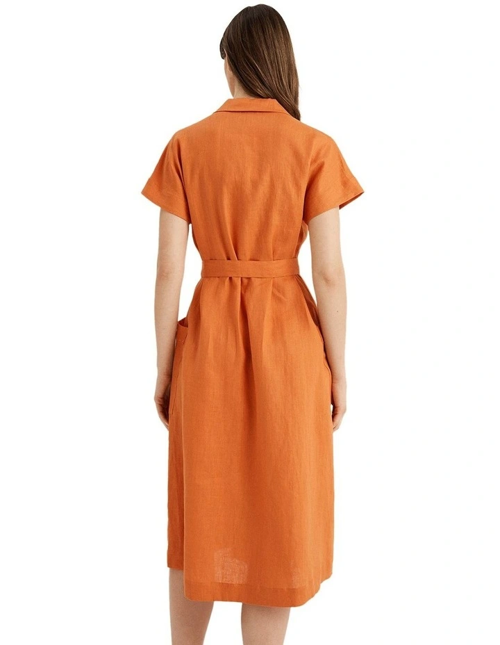 Riviera Dress in Orange Ginger image 2