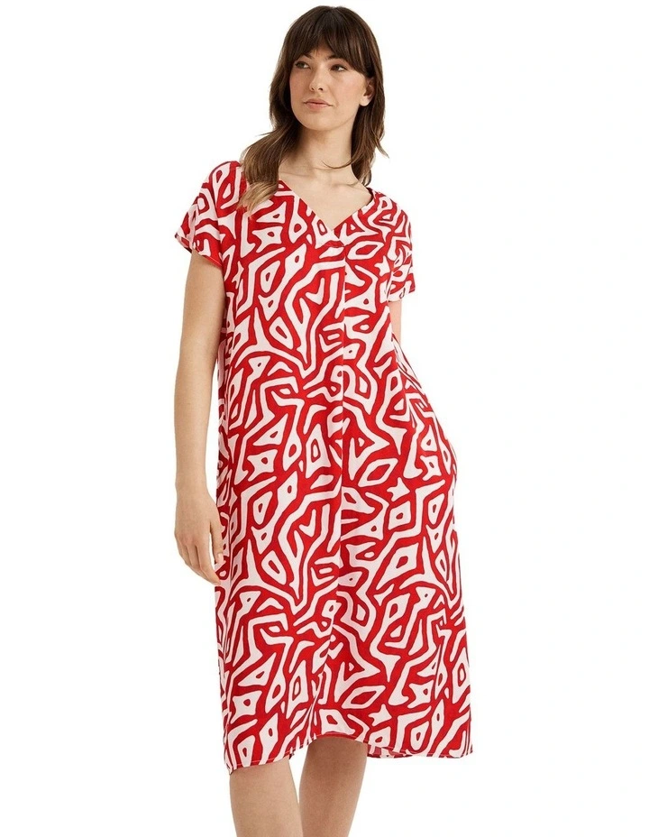 Liberty Dress in Red image 1