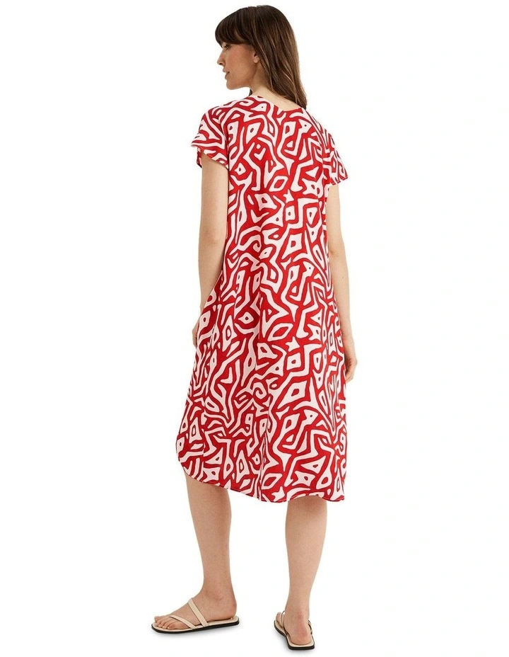 Liberty Dress in Red image 2