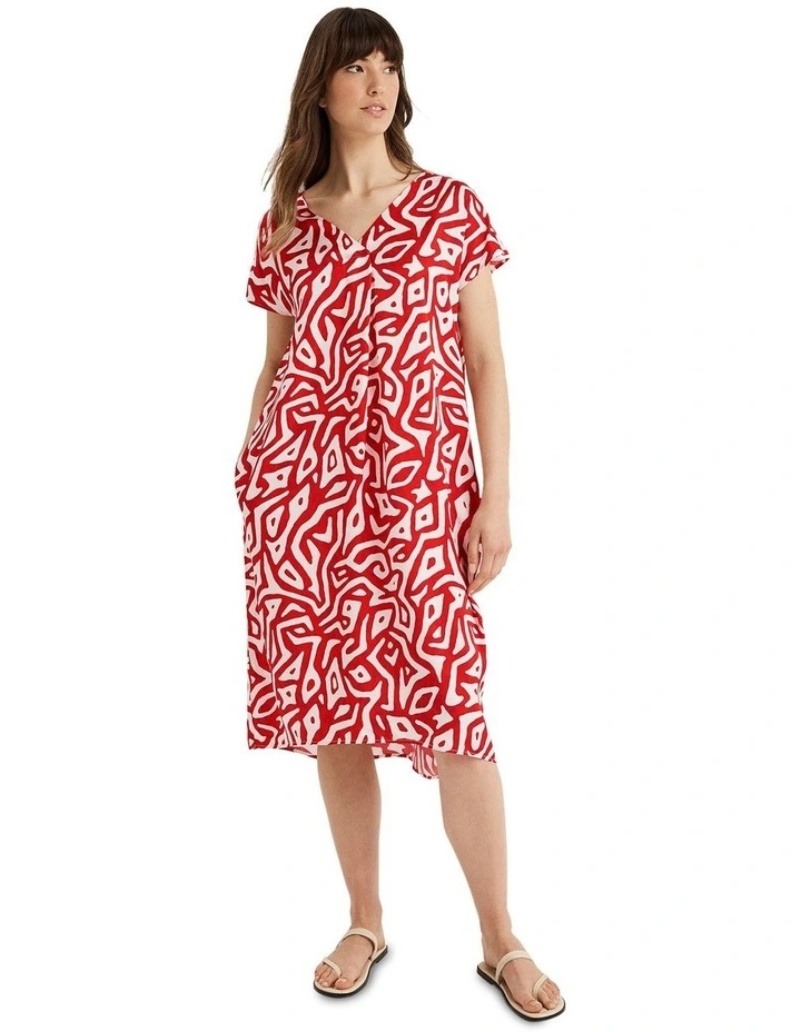 Liberty Dress in Red image 3