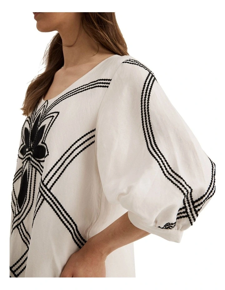 Fiesta Dress in Ecru image 4
