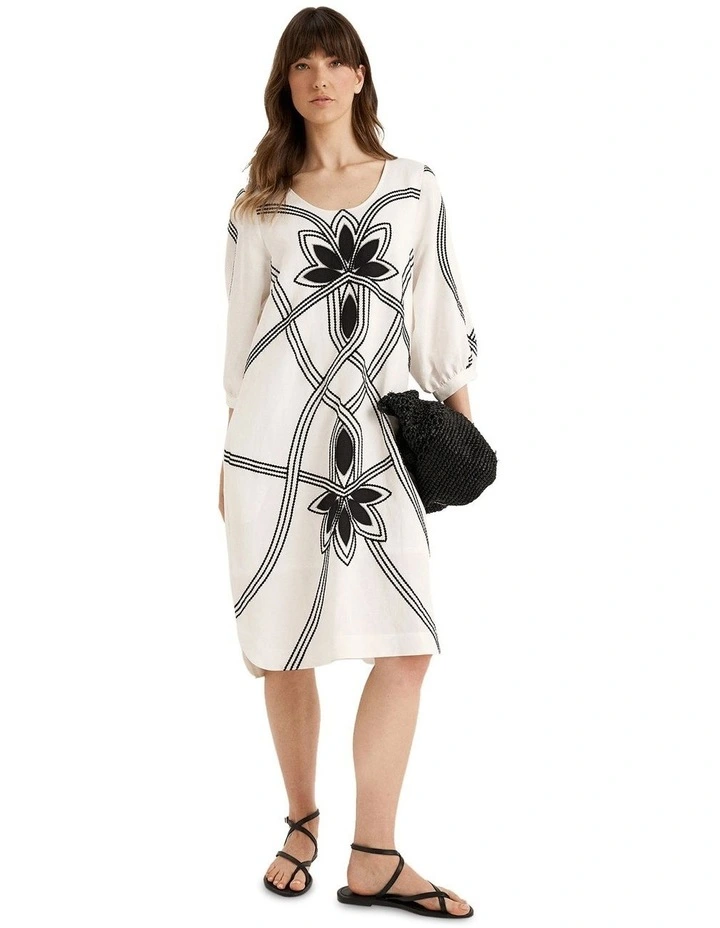 Fiesta Dress in Ecru image 5