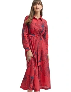 Staten Dress in Red Staten Print