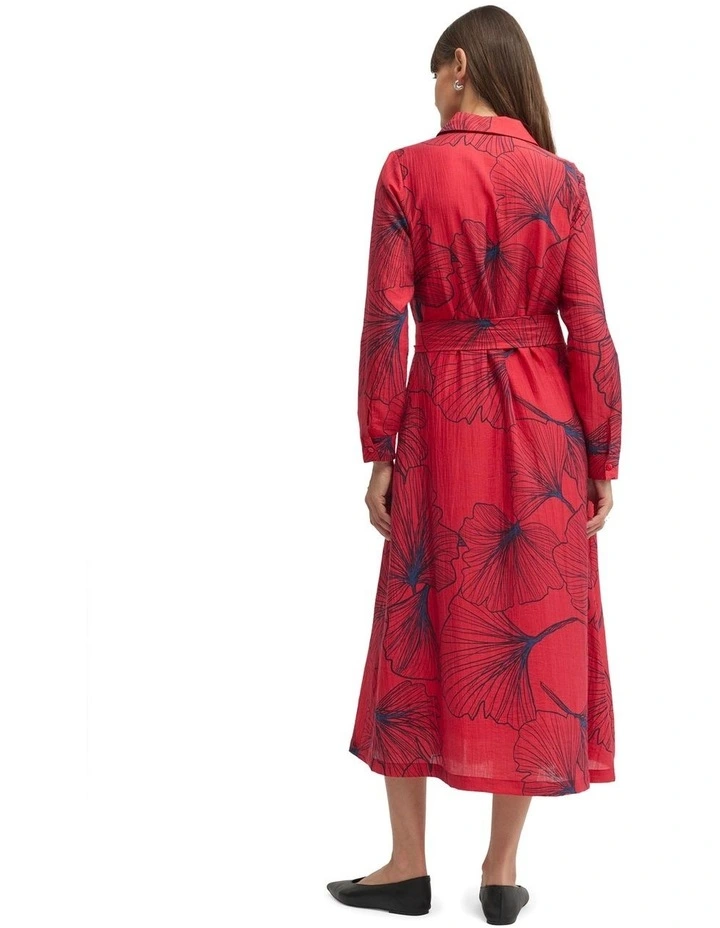 Staten Dress in Red Staten Print image 2