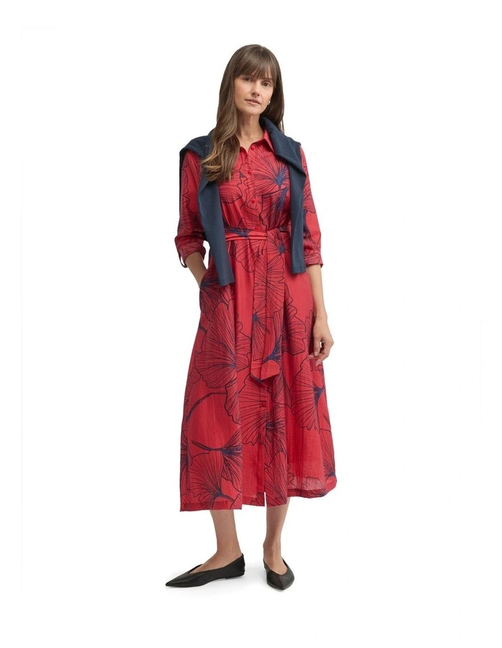 Staten Dress in Red Staten Print image 3