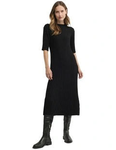 Oak Knit Dress in Black