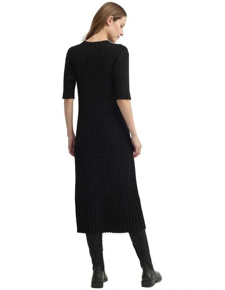 Oak Knit Dress in Black image 2