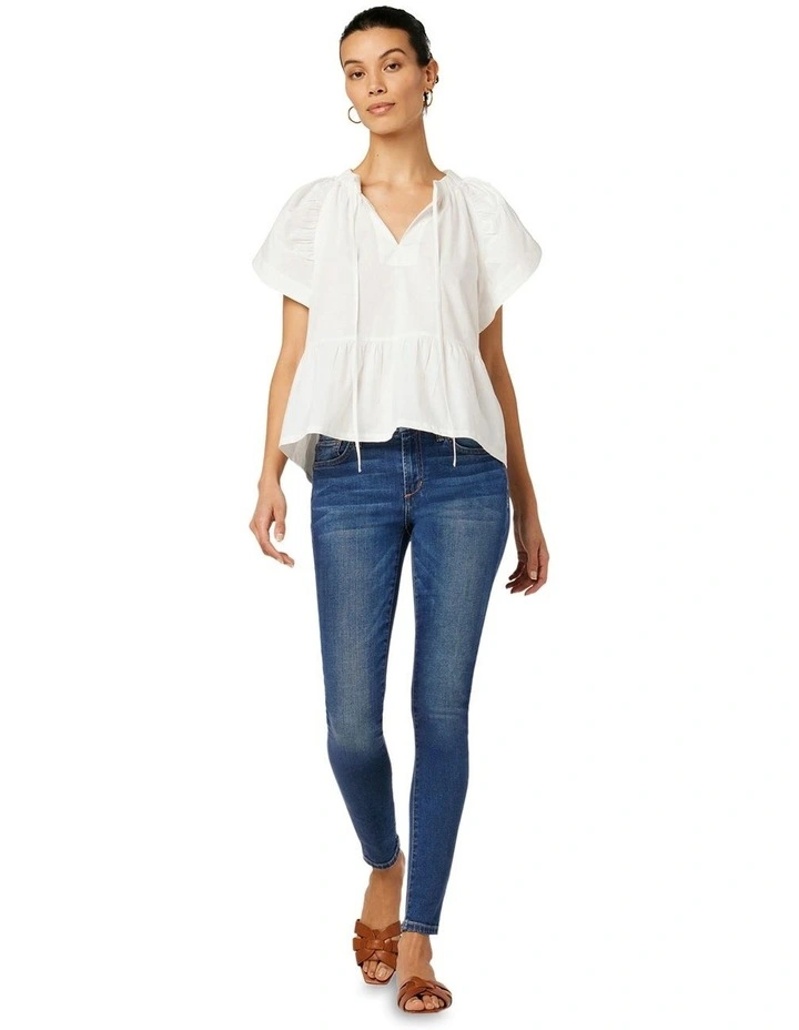 The Icon Ankle Jean in Blue image 4