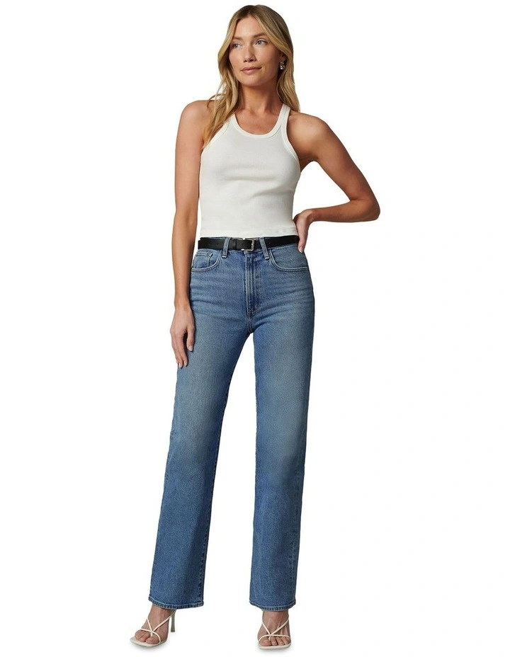 The Margot Straight Jean in Blue image 4
