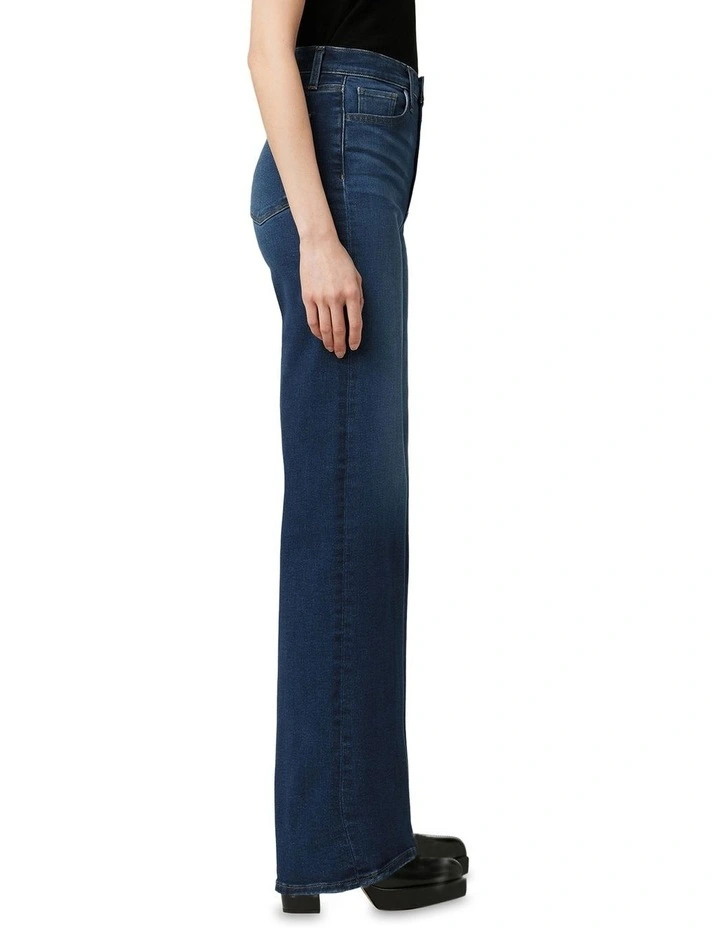 The Mia High Rise Wide Leg Jean in Blue image 3