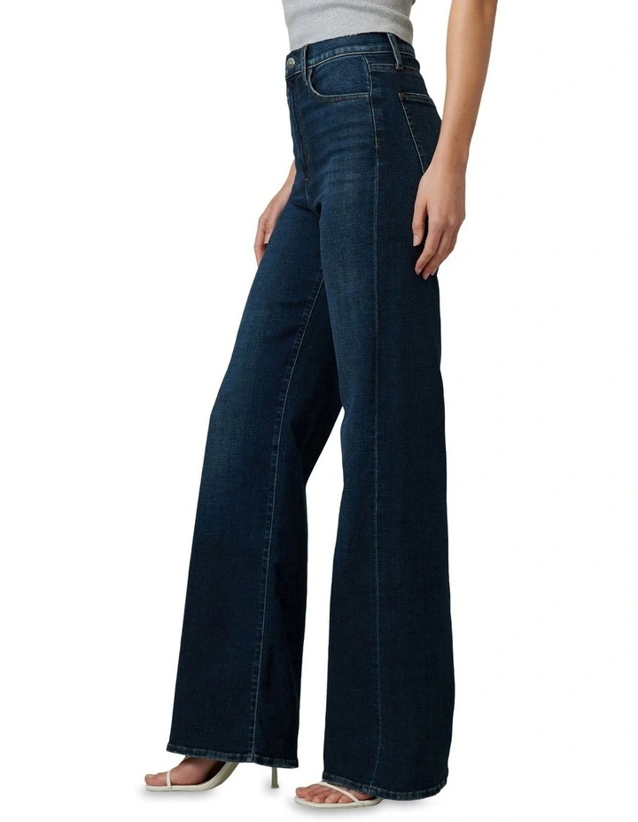 The Mia High Rise Wide Leg Jean in Blue image 3