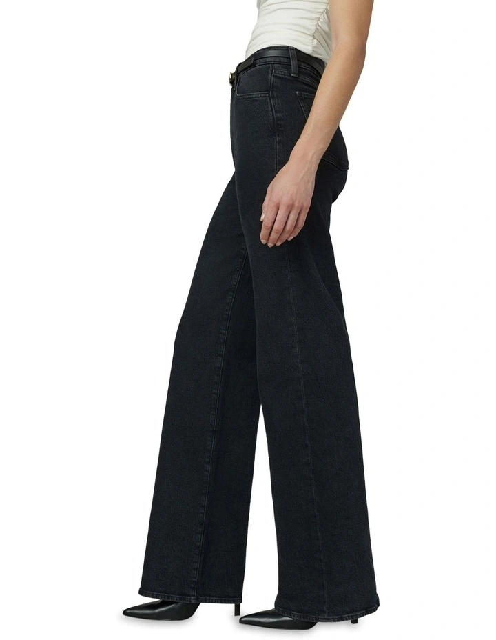 The Mia High Rise Wide Leg Jeans in Blue image 3