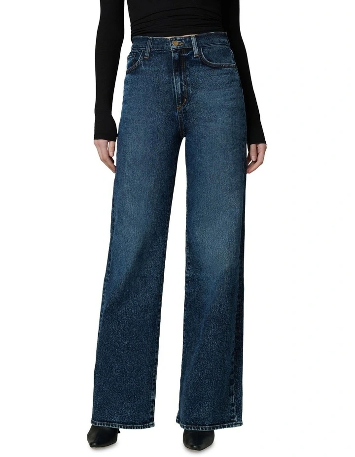 The Mia High Rise Wide Leg Jean in Blue image 1