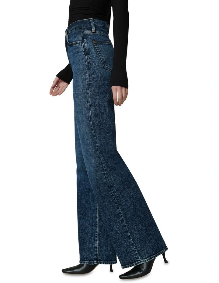 The Mia High Rise Wide Leg Jean in Blue image 3