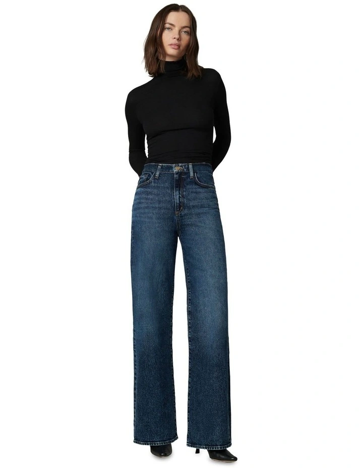 The Mia High Rise Wide Leg Jean in Blue image 4