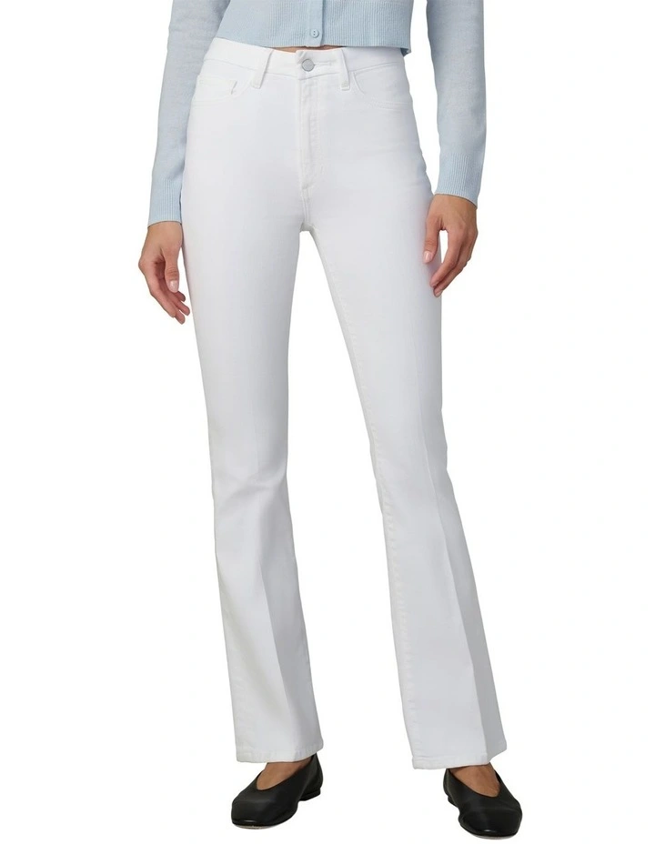 The Hi Honey High Rise Bootcut Jeans in White image 1