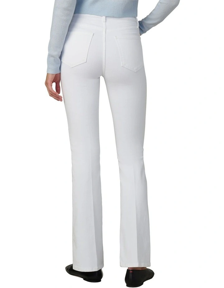 The Hi Honey High Rise Bootcut Jeans in White image 2