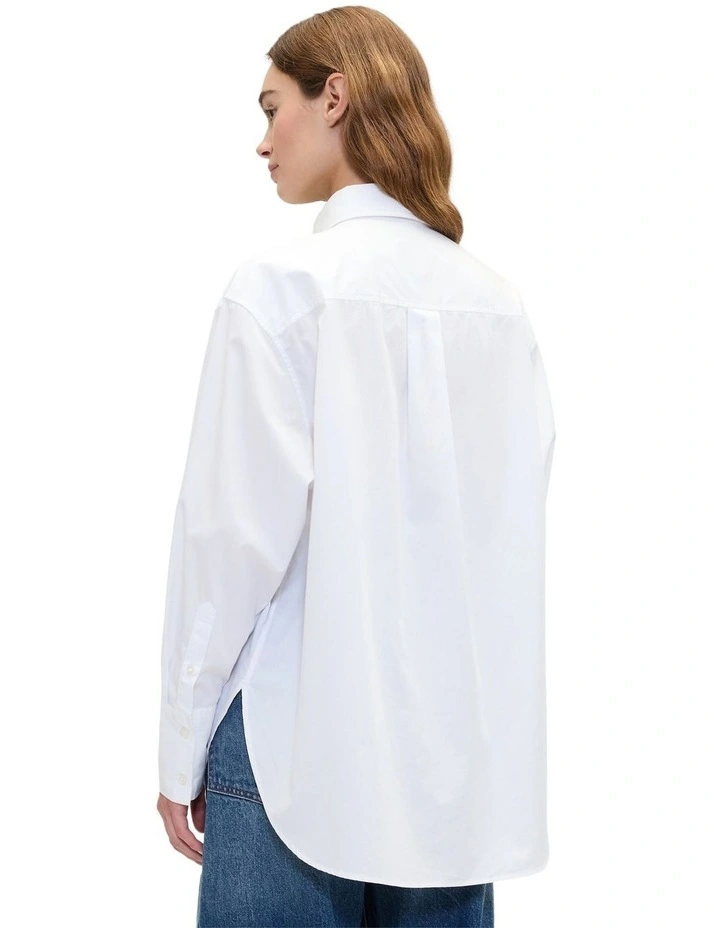 The Big Shirt Embro in White image 2