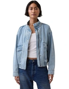 Fz Over Sized Bomber Jacket in Light