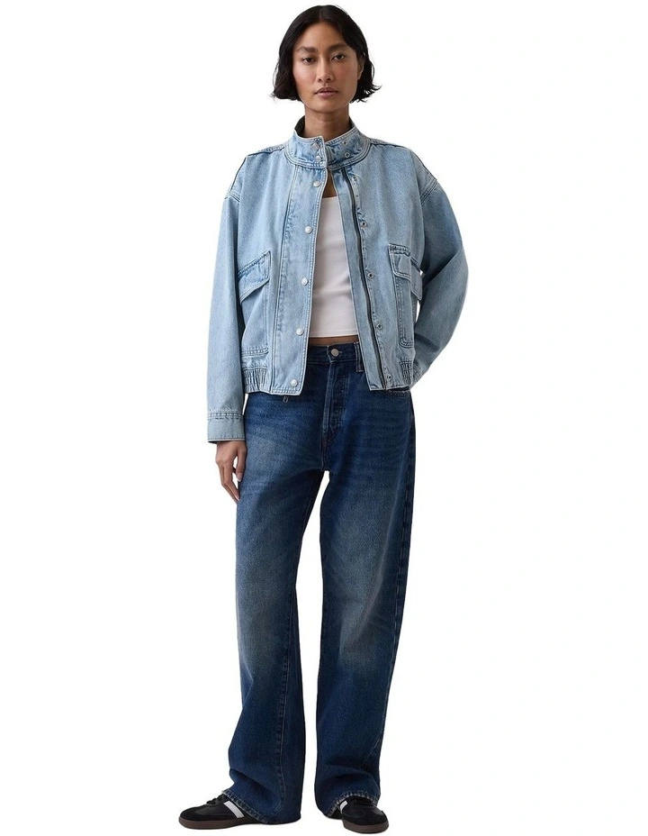 Fz Over Sized Bomber Jacket in Light image 4