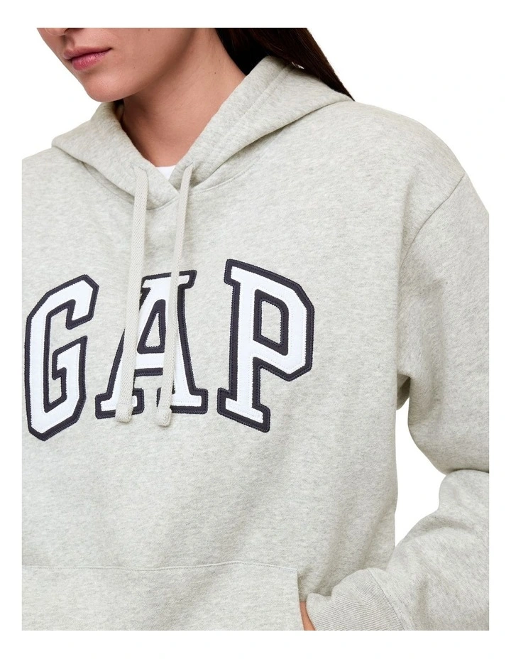 V Heritage Polyester Hoodie in Grey image 4