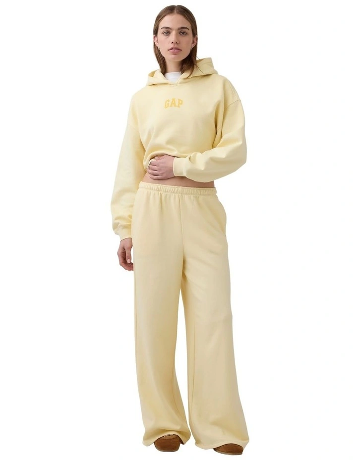 VintageSoft Oversized Crop Logo Hoodie image 4