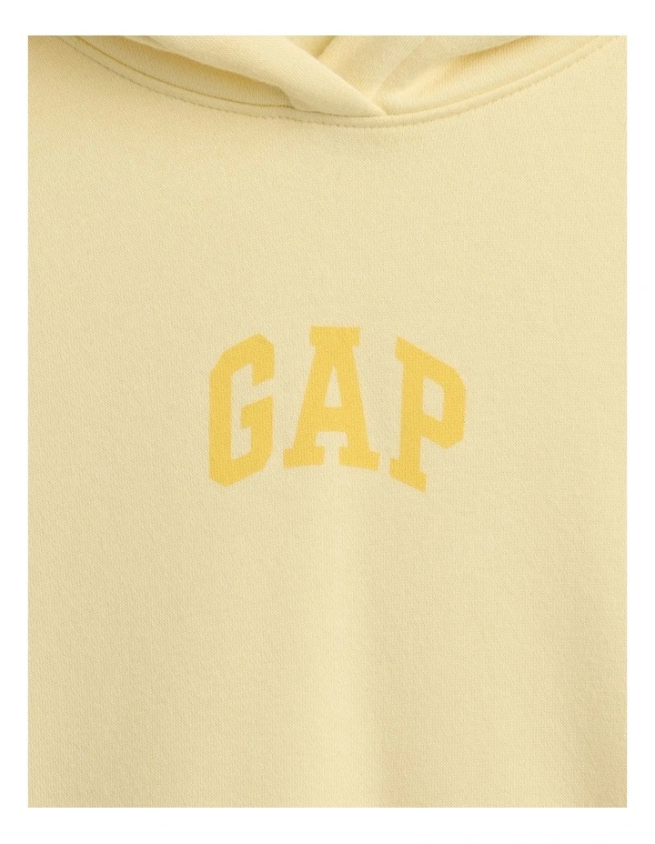 VintageSoft Oversized Crop Logo Hoodie image 5