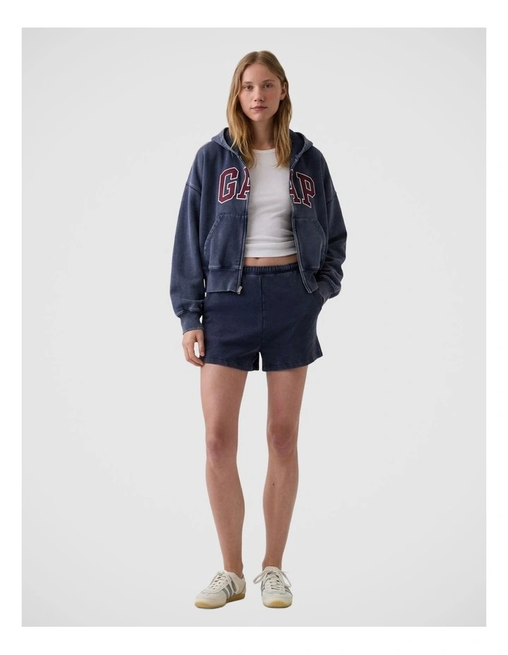 VintageSoft Oversized Gap Logo Zip Hoodie image 1