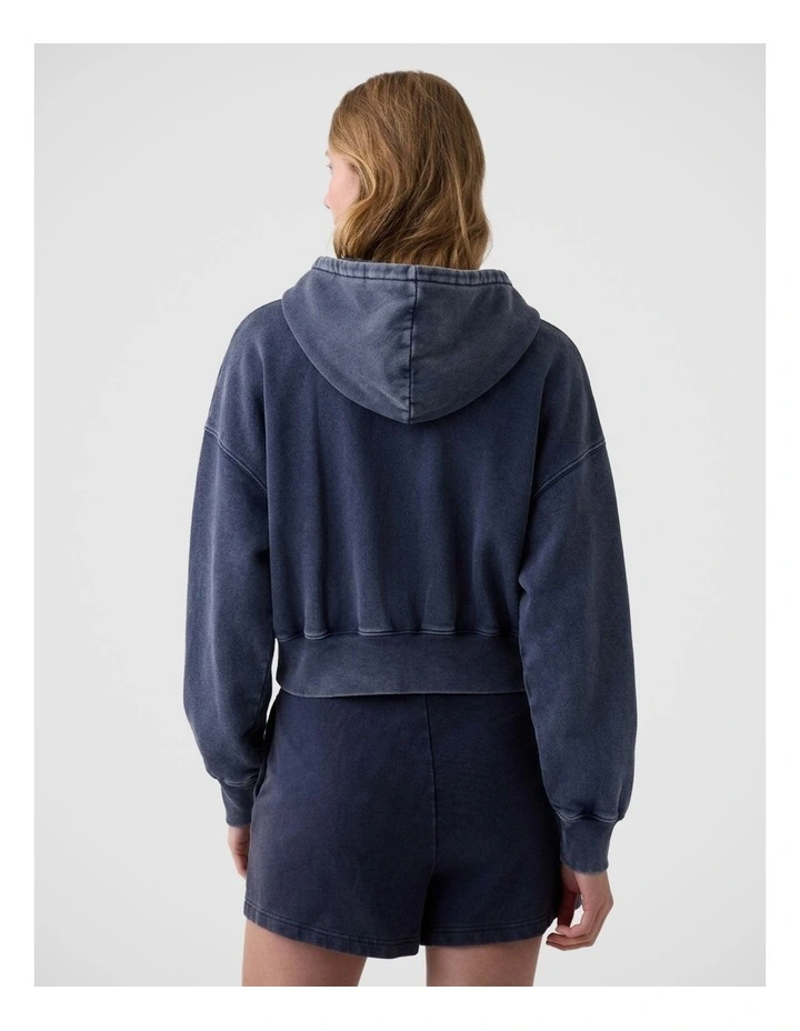 VintageSoft Oversized Gap Logo Zip Hoodie image 2