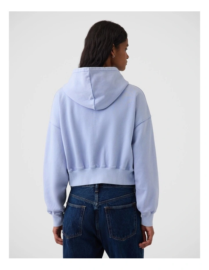 VintageSoft Oversized Gap Logo Zip Hoodie image 2