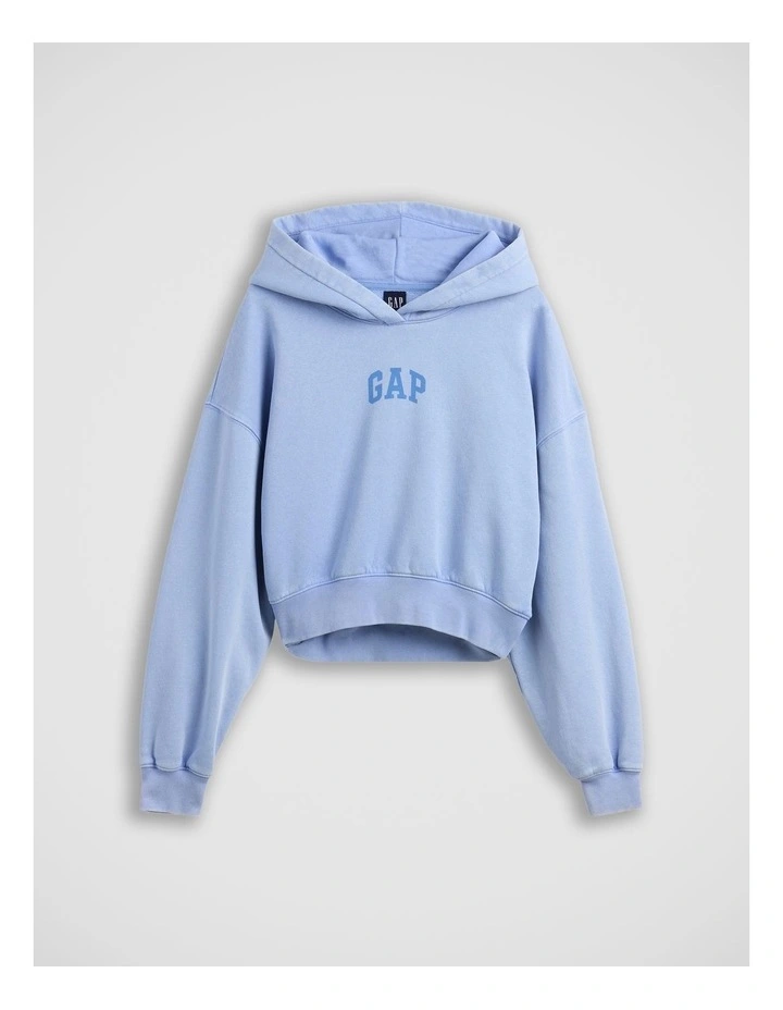 VintageSoft Crop Logo Hoodie image 6