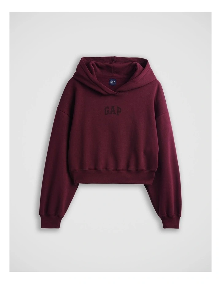 VintageSoft Crop Logo Hoodie image 5