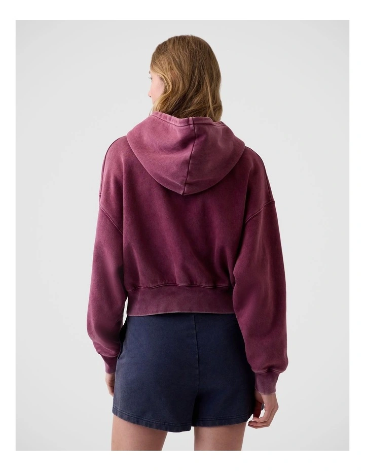 VintageSoft Oversized Gap Logo Zip Hoodie image 2